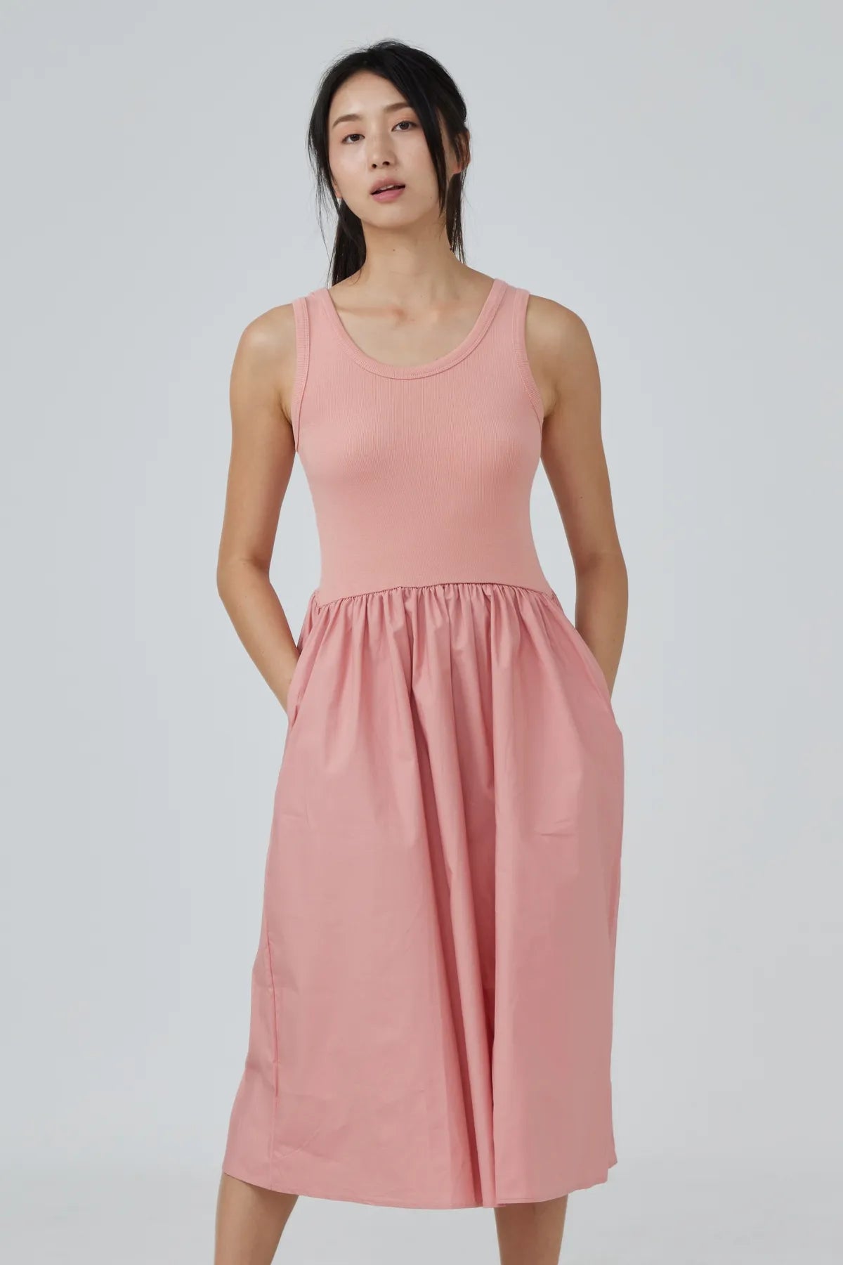 Bethany Flounce Tank Dress