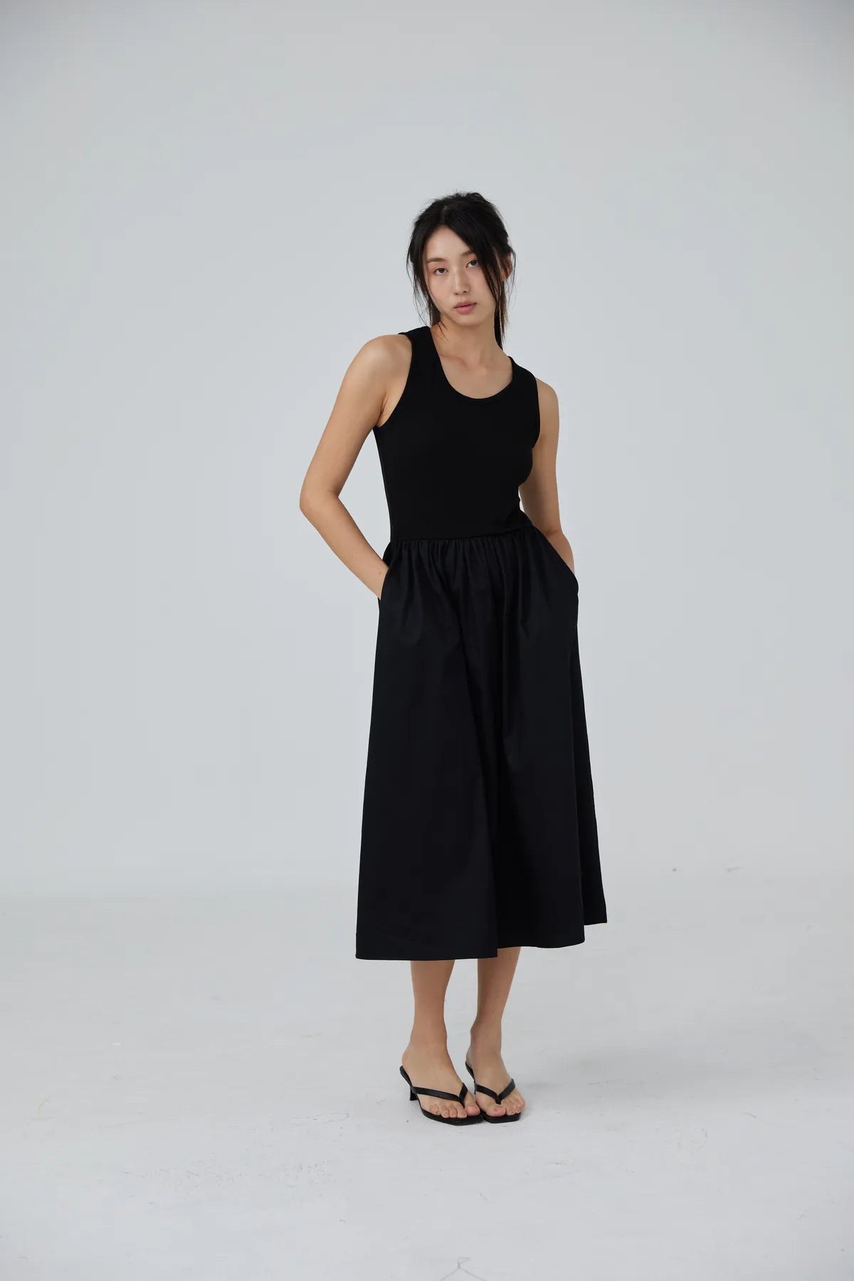 Bethany Flounce Tank Dress