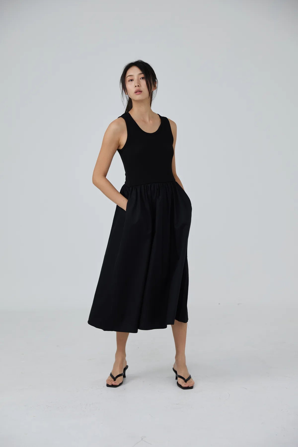 Bethany Flounce Tank Dress