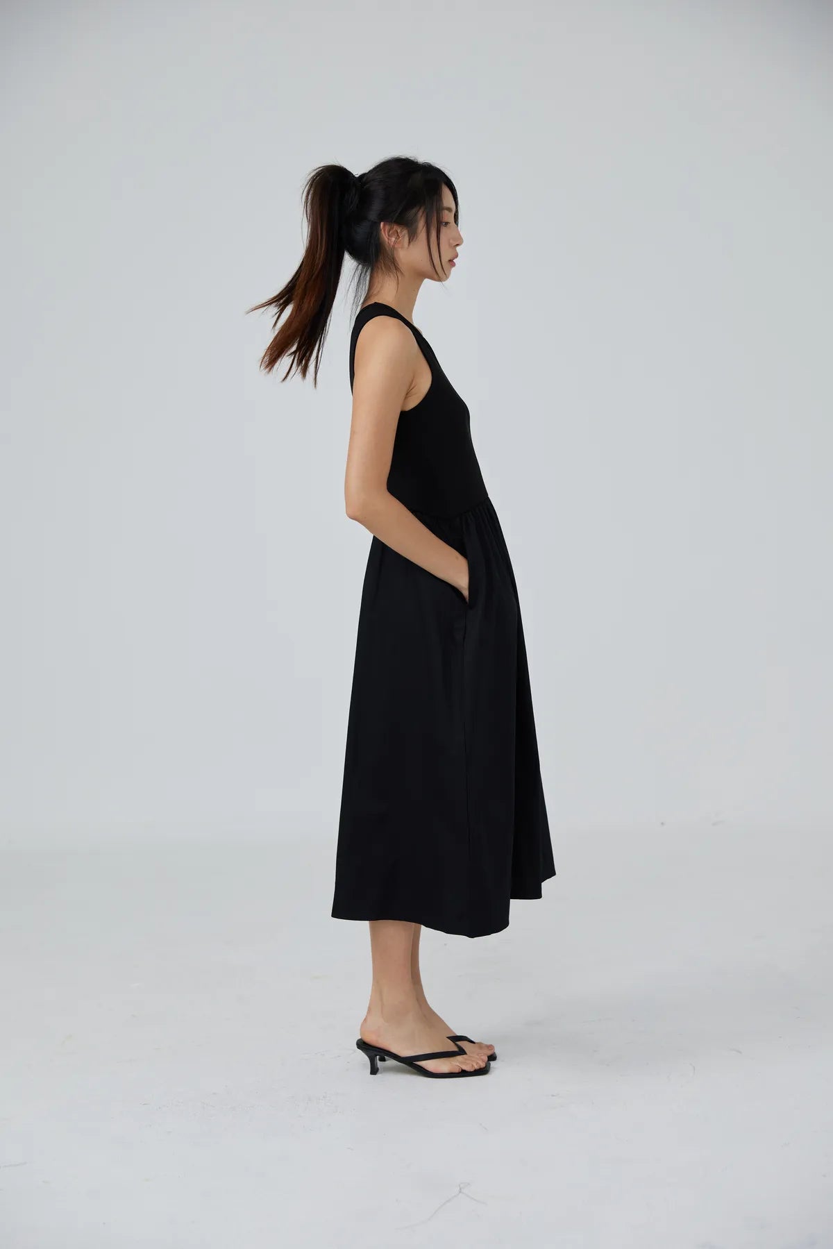 Bethany Flounce Tank Dress