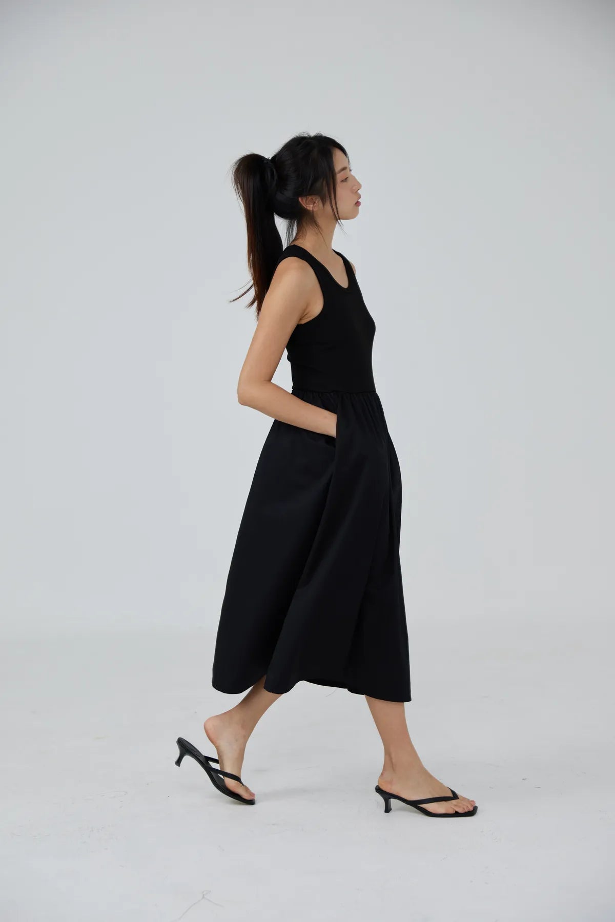 Bethany Flounce Tank Dress