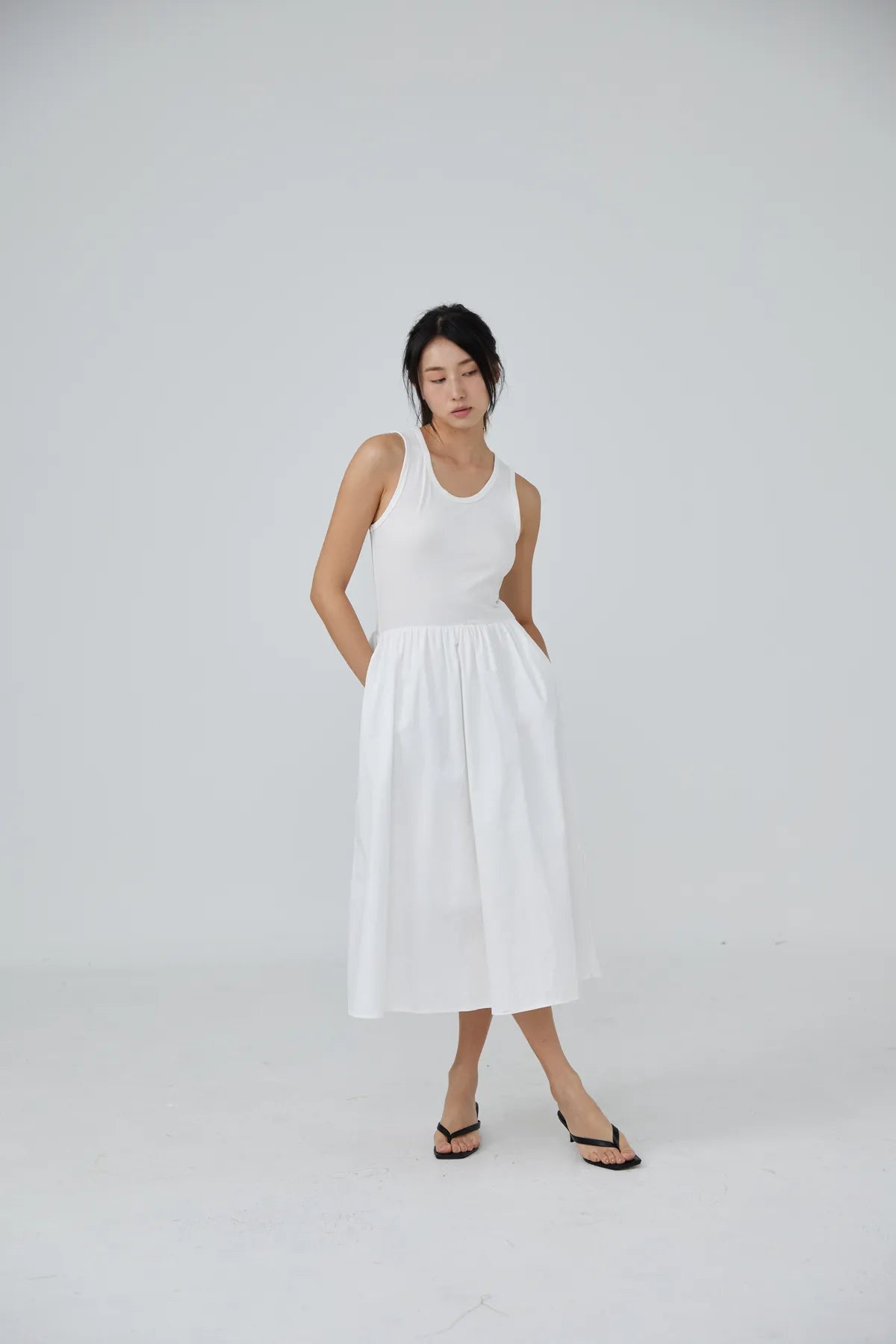 Bethany Flounce Tank Dress