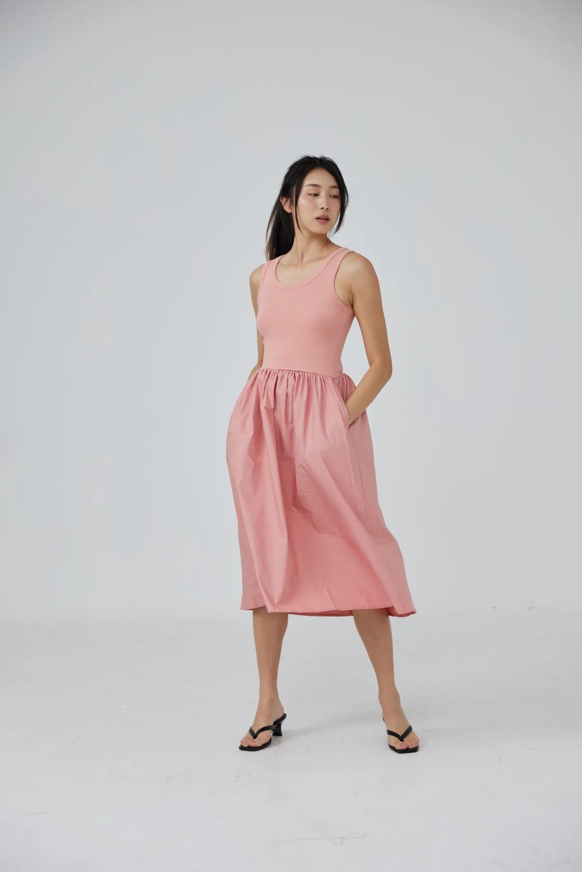 Bethany Flounce Tank Dress