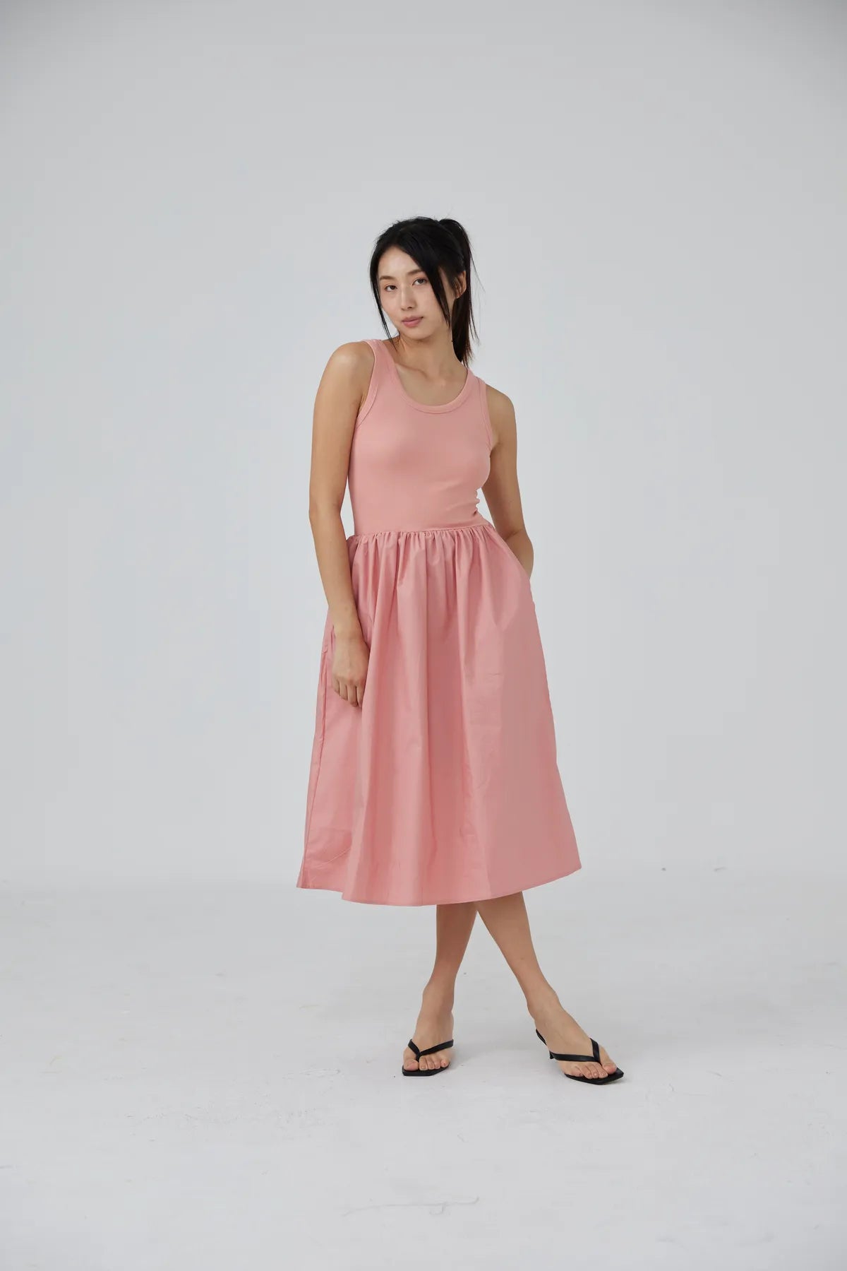 Bethany Flounce Tank Dress