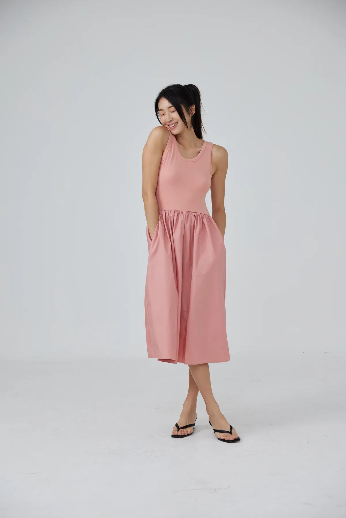 Bethany Flounce Tank Dress