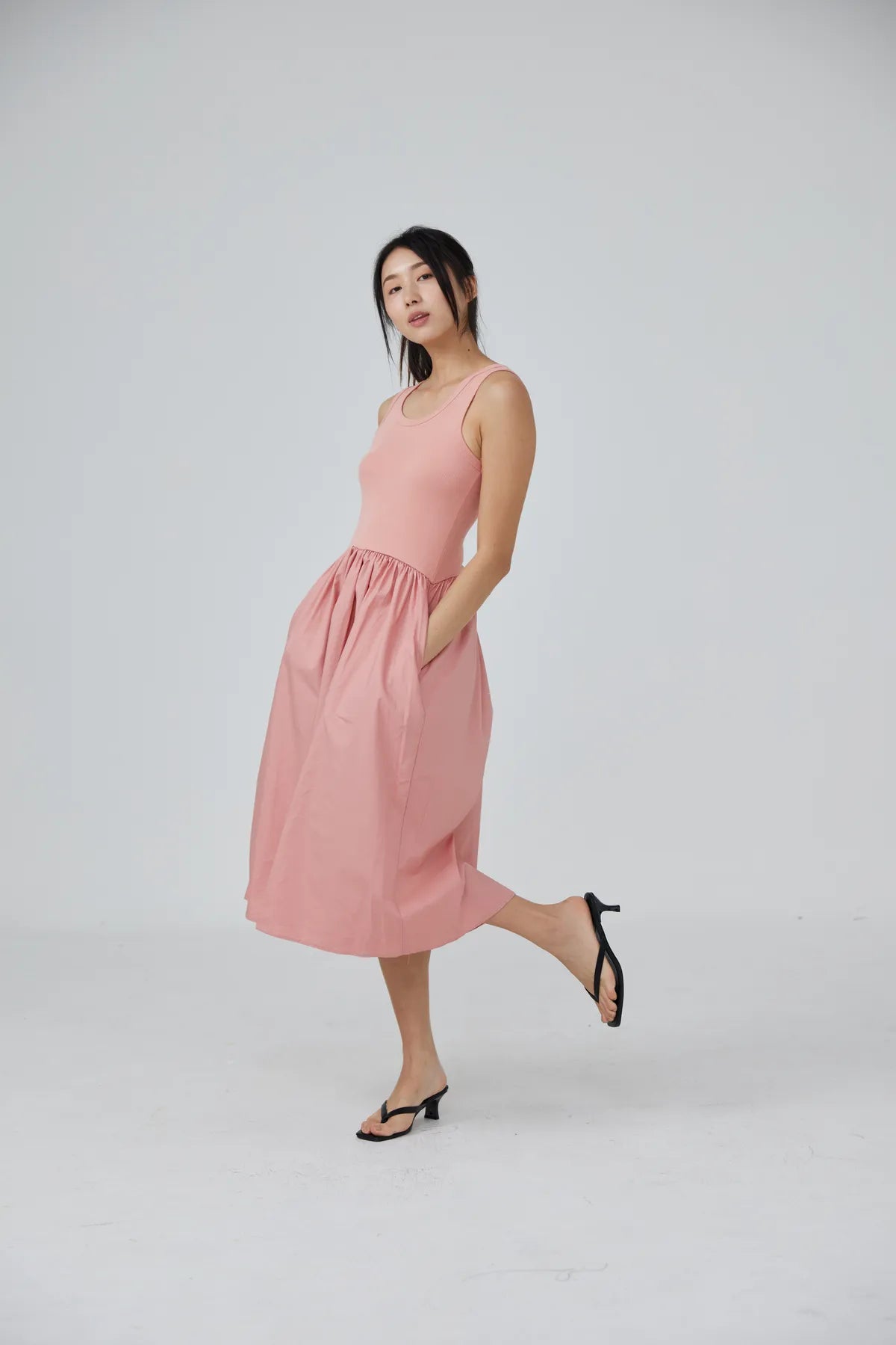 Bethany Flounce Tank Dress