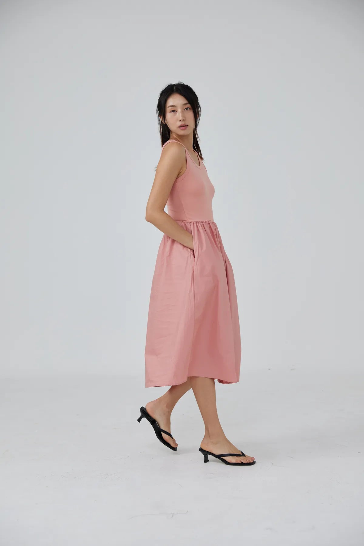 Bethany Flounce Tank Dress