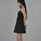 Yuna Bubble Hem Padded Ruched Mini Dress