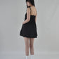 Yuna Bubble Hem Padded Ruched Mini Dress