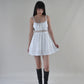 Josette Lace Panel Waist Padded Mini Dress