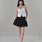 Jardine Bubble Elastic Waist Mini Skirt