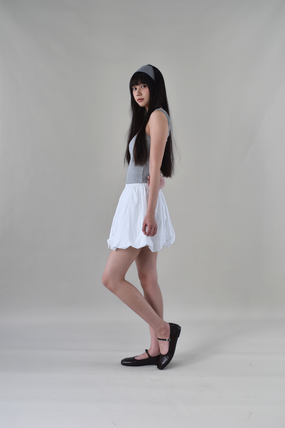 Jardine Bubble Elastic Waist Mini Skirt
