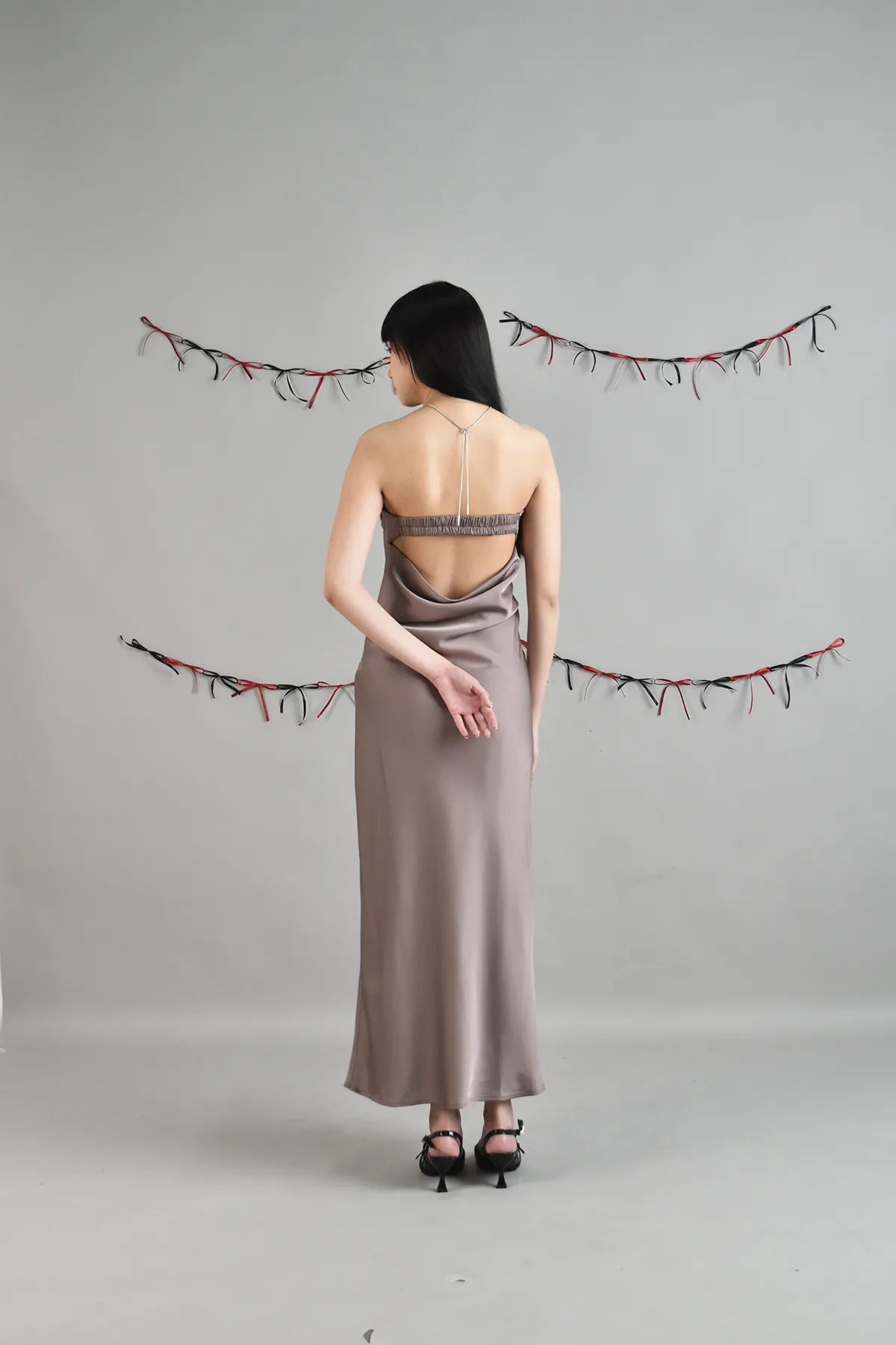 Josie Backless Padded Maxi Tube Dress