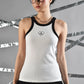 LIKKA Logo Embroidered Cotton Jersey Tank