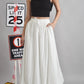 Marissa Bubble Hem Poufy Long Maxi Skirt