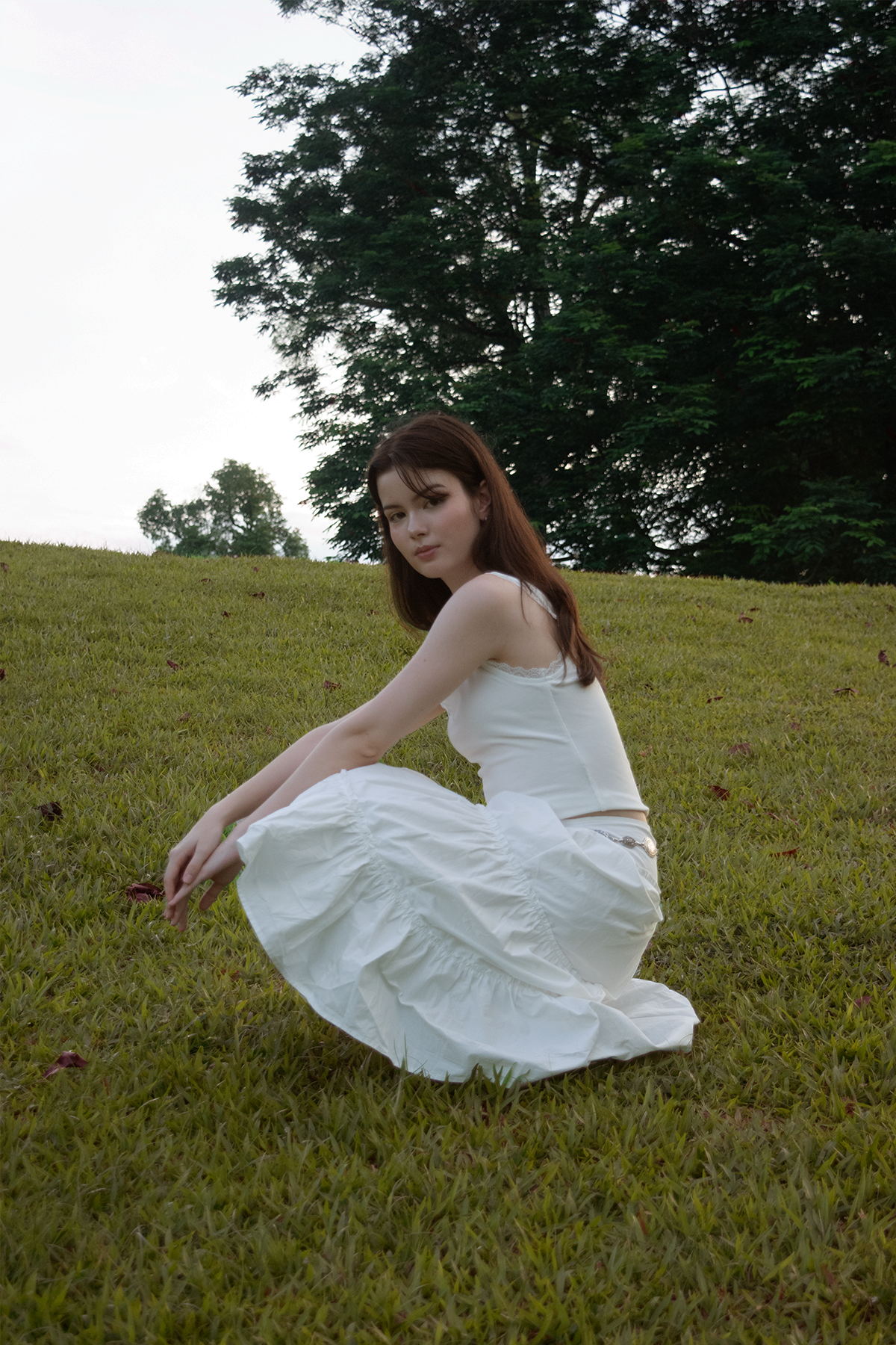 M me eme Lily dot tiered frill skirt 完売品 M me eme]新品Lily dot tiered frill skirt - メルカリ
