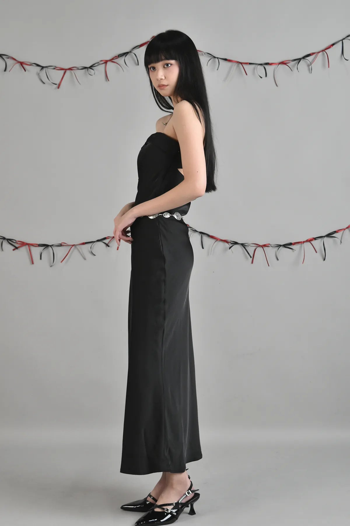 Josie Backless Padded Maxi Tube Dress