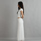 Rosie Lace Bias Cut Maxi Skirt in White