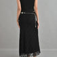 Rosie Lace Bias Cut Maxi Skirt in Black