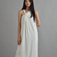 Athena Draped Two-Way Linen Dress