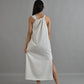 Athena Draped Two-Way Linen Dress