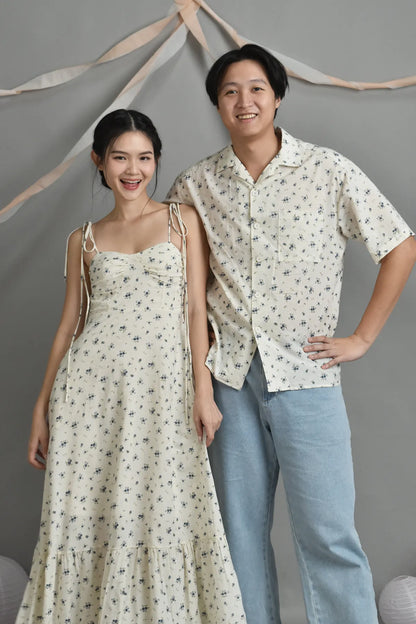 Blossom Claudine Gathered Bust Padded Maxi Dress