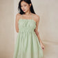 Nadia Ruched Halter Dress