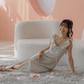 NICOLECHANGMIN x LIKKA Delphine Dress in Oat