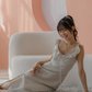 NICOLECHANGMIN x LIKKA Delphine Dress in Oat