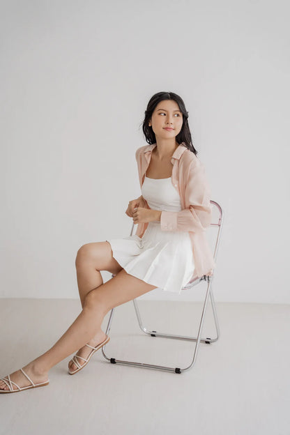 Gracia Sheer Collared Blouse *LAST PIECE*