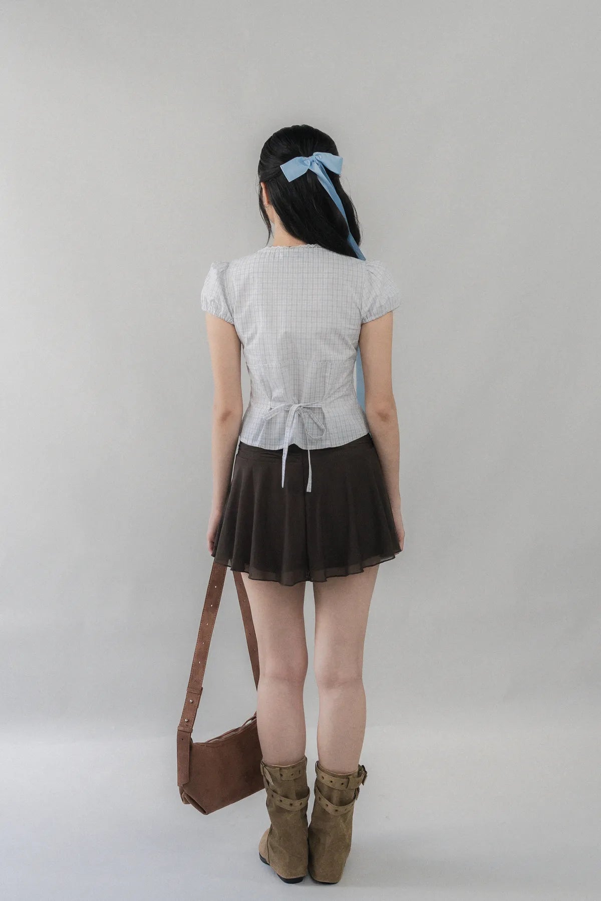 [CLOUD MESH] Brody Luxe Mesh Ruched Skorts