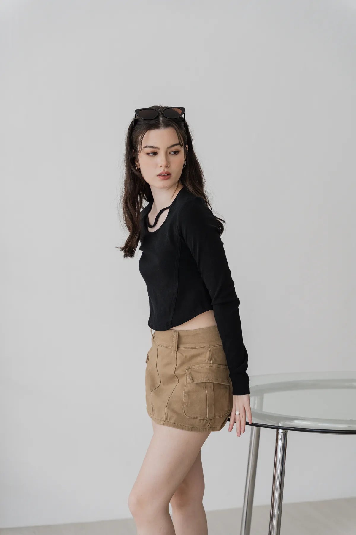 Alexis Two-Way Cargo Mini Skort