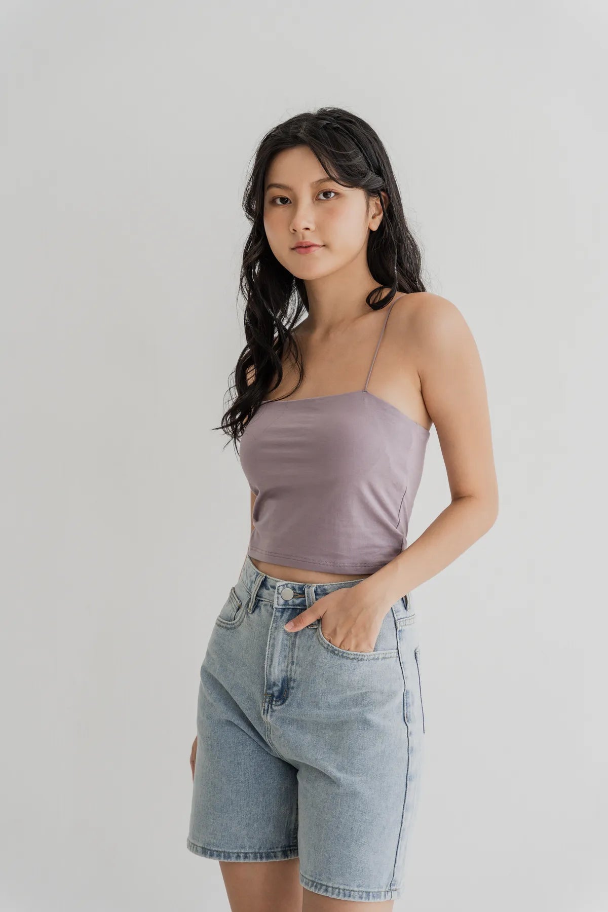 Mia Padded Cropped Cami Top