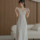NICOLECHANGMIN x LIKKA Delphine Dress in Oat