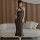 NICOLECHANGMIN x LIKKA Arista Dress in Pewter