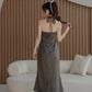 NICOLECHANGMIN x LIKKA Arista Dress in Pewter