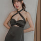 NICOLECHANGMIN x LIKKA Arista Dress in Pewter