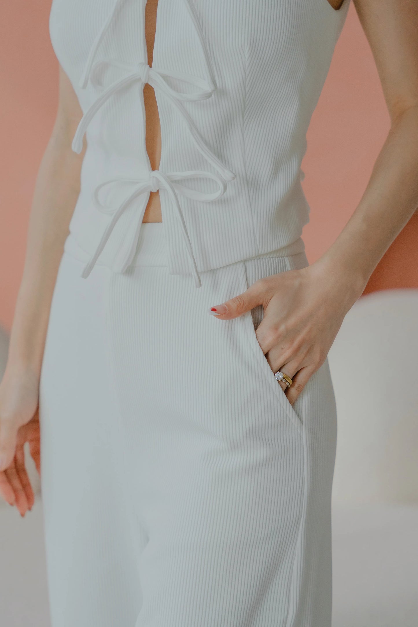NICOLECHANGMIN x LIKKA Brei Pants in White (Pants only)