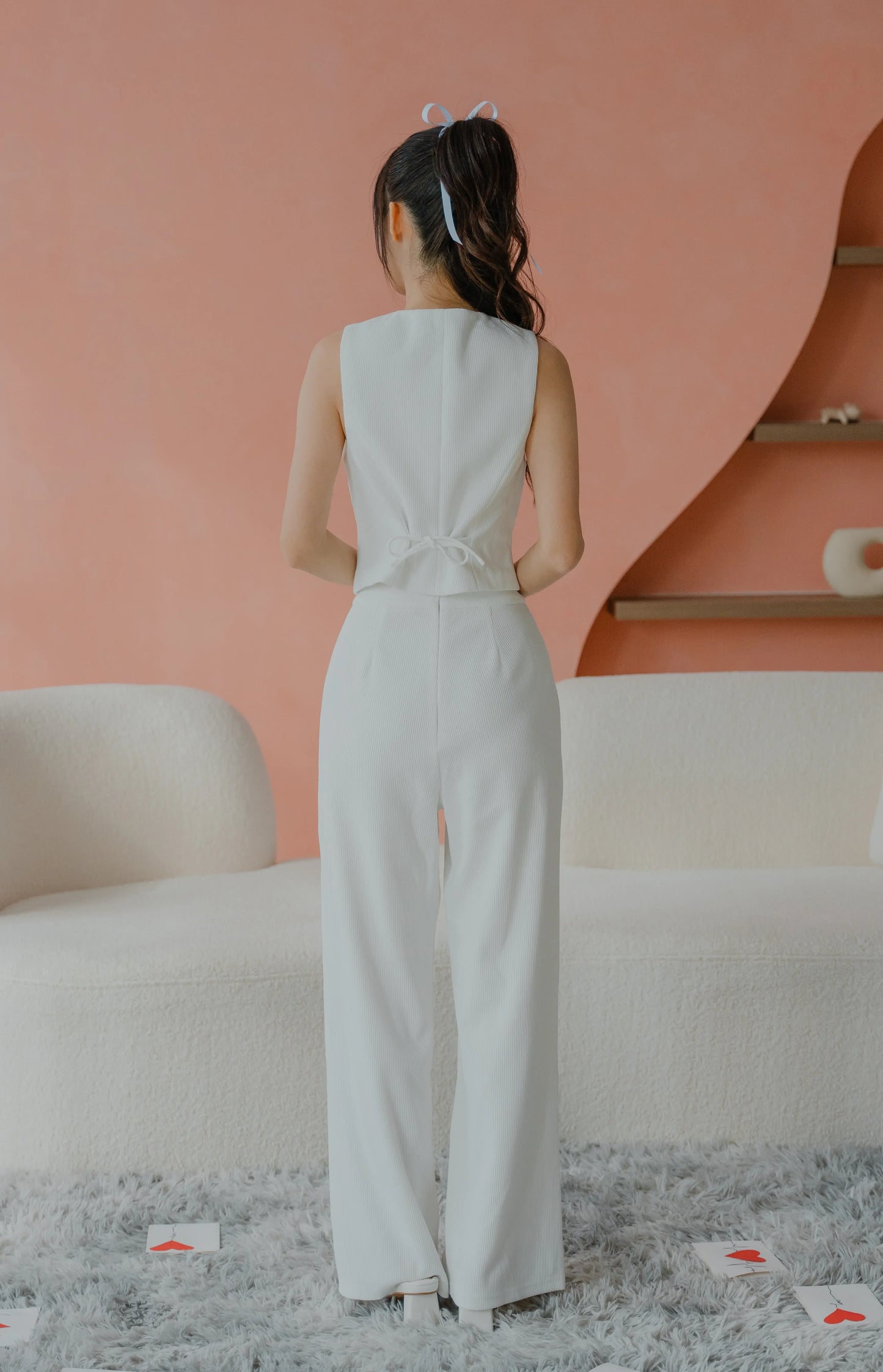 NICOLECHANGMIN x LIKKA Brei Pants in White (Pants only)