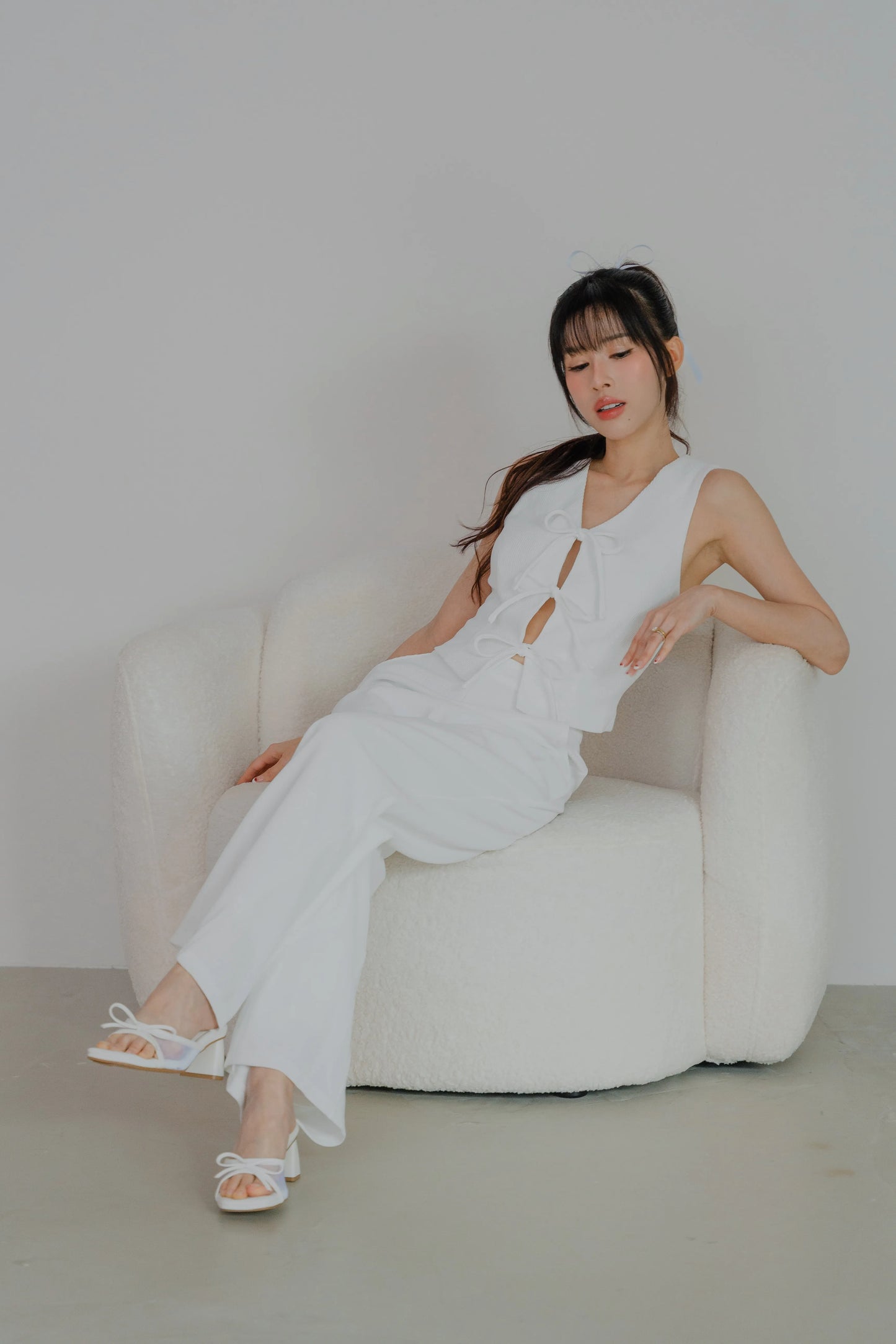 NICOLECHANGMIN x LIKKA Brei Pants in White (Pants only)