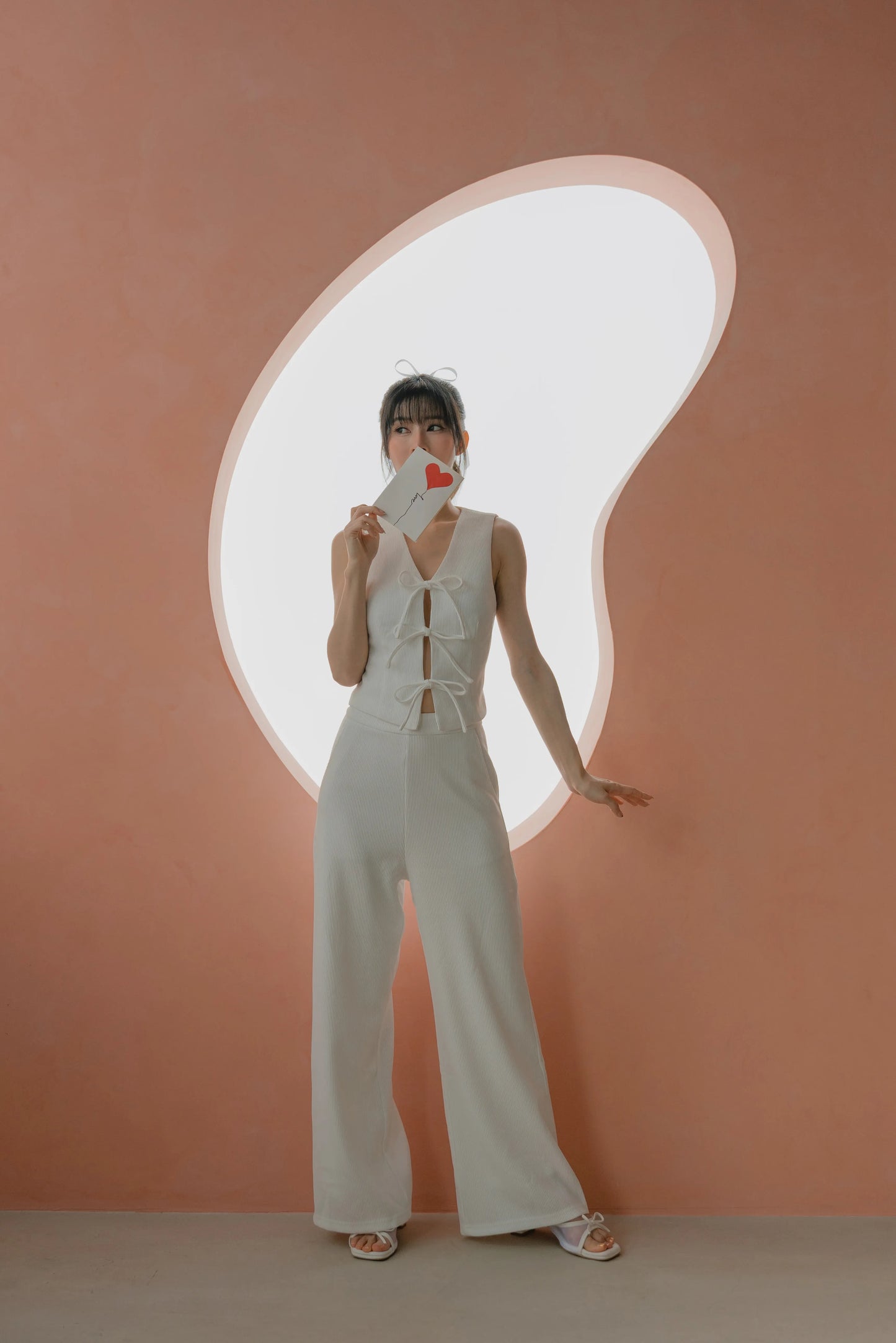 NICOLECHANGMIN x LIKKA Brei Pants in White (Pants only)