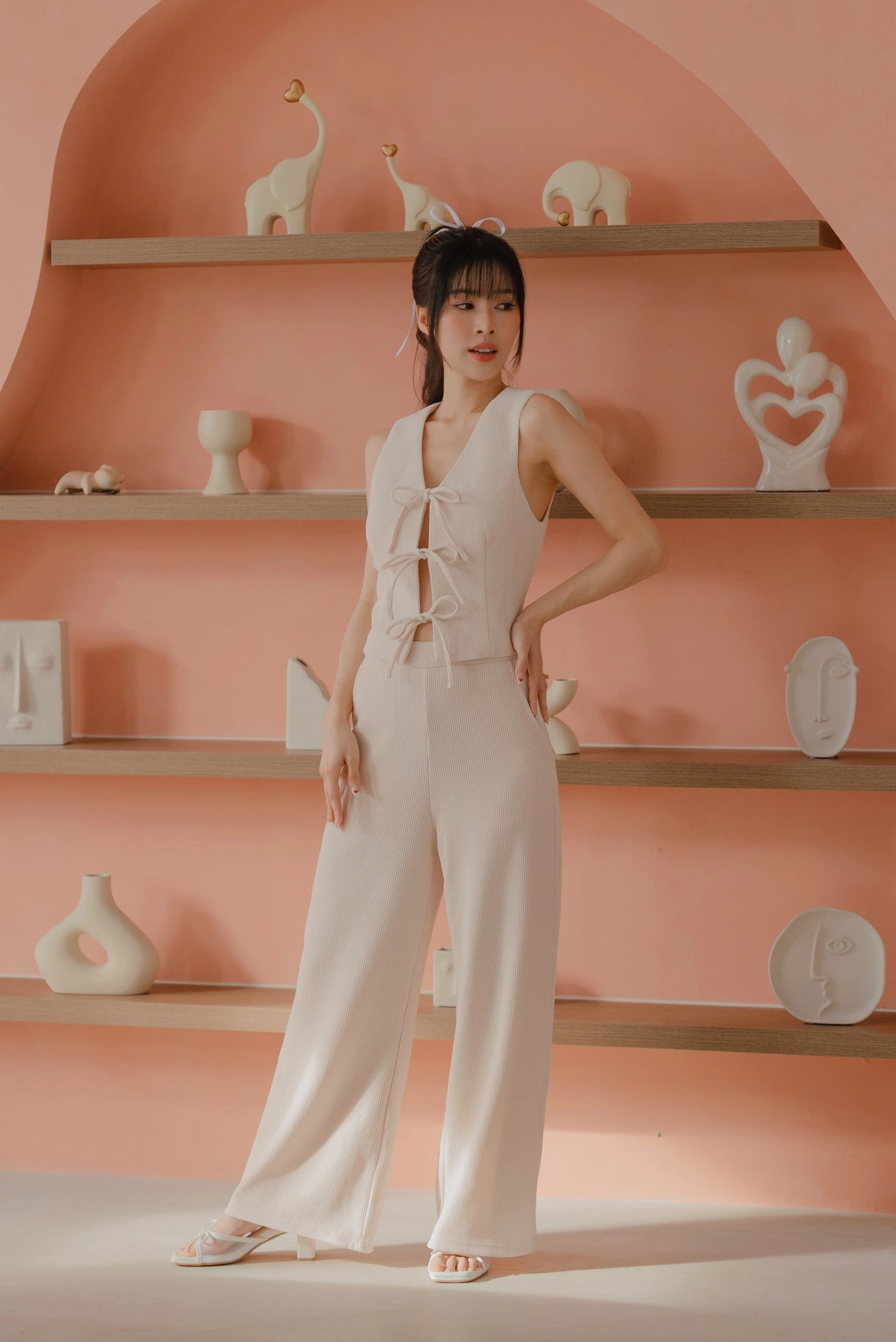 NICOLECHANGMIN x LIKKA Brei Set in Ecru