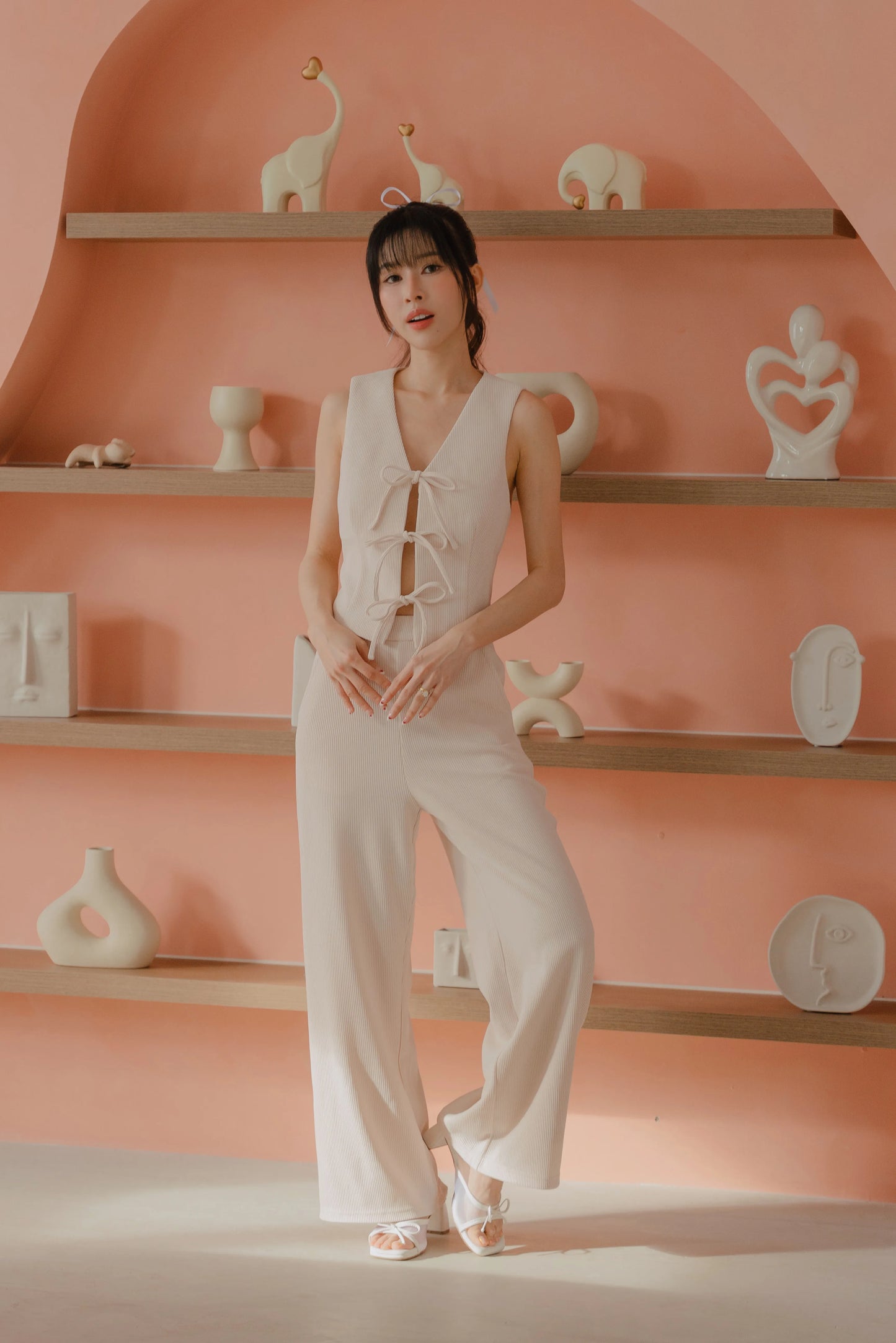 NICOLECHANGMIN x LIKKA Brei Set in Ecru