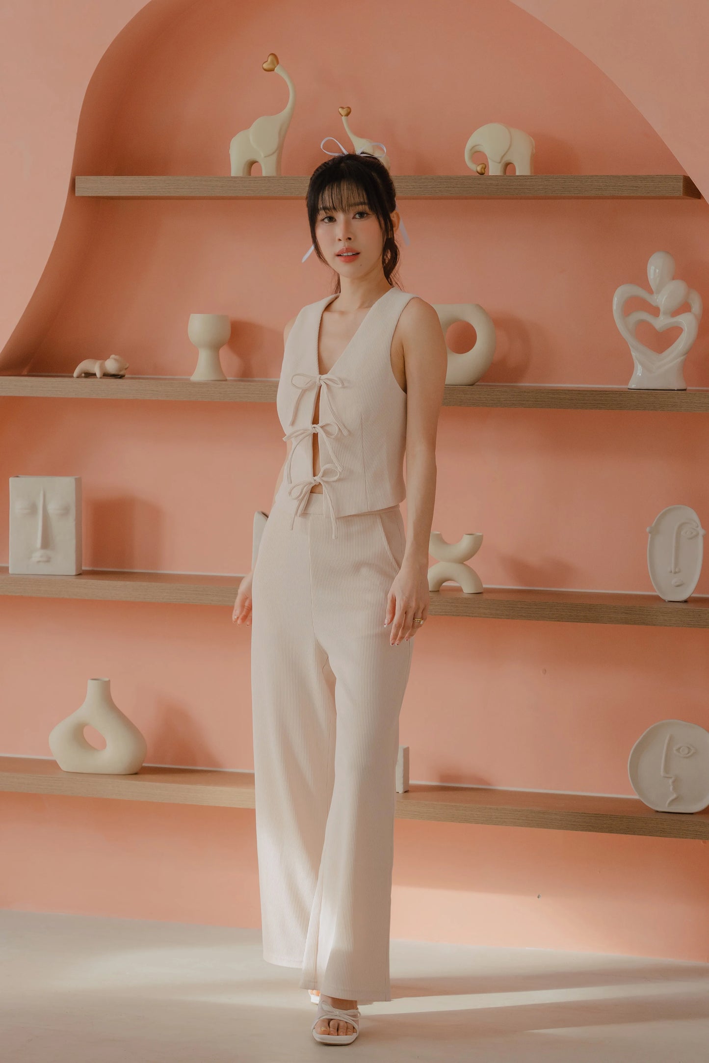 NICOLECHANGMIN x LIKKA Brei Set in Ecru
