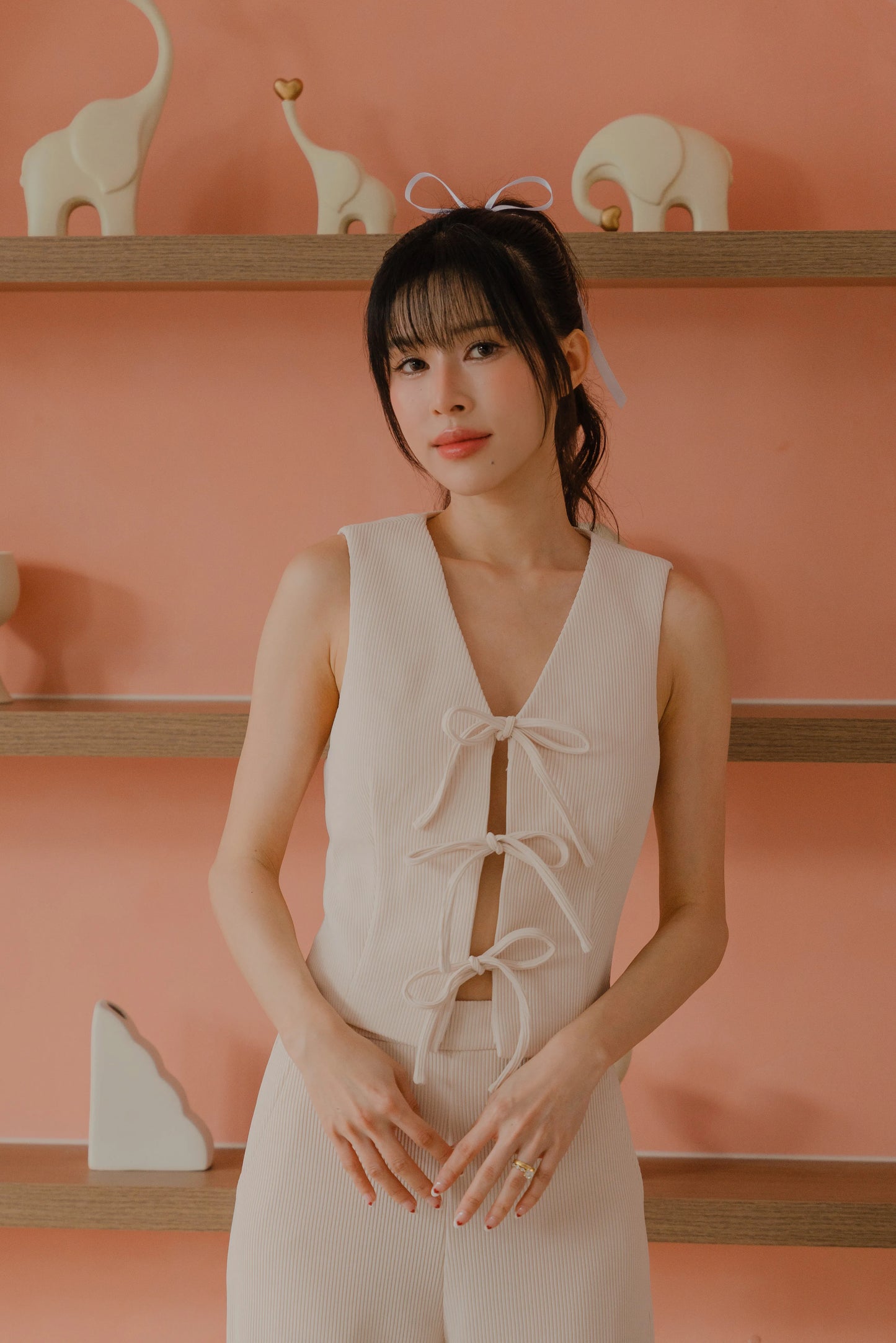 NICOLECHANGMIN x LIKKA Brei Set in Ecru
