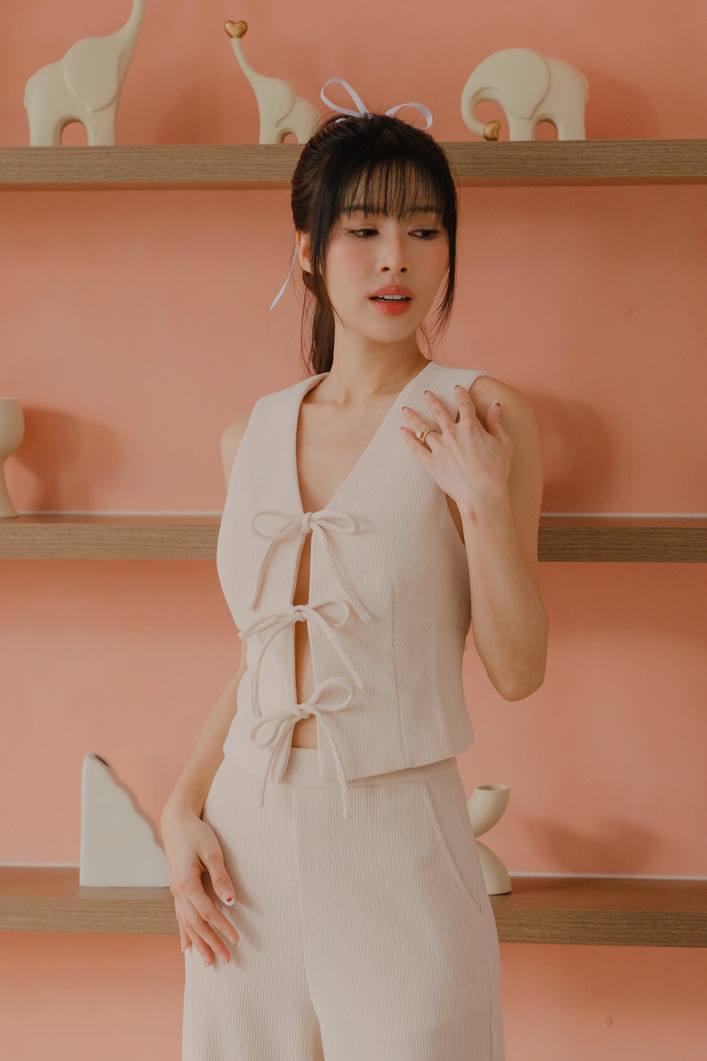 NICOLECHANGMIN x LIKKA Brei Set in Ecru