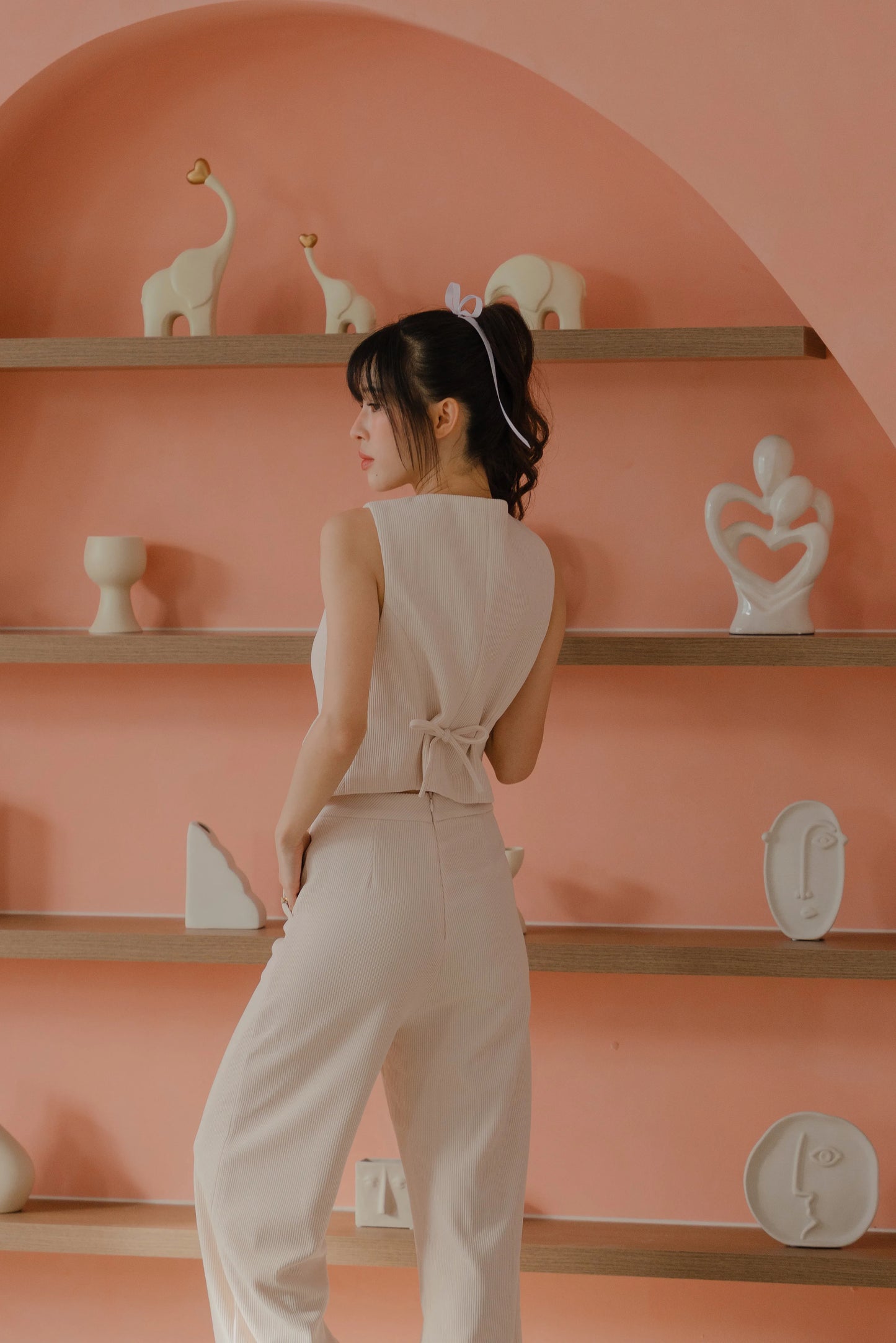 NICOLECHANGMIN x LIKKA Brei Set in Ecru