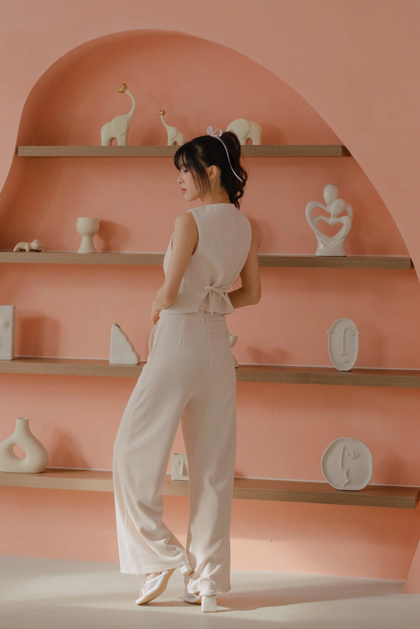 NICOLECHANGMIN x LIKKA Brei Set in Ecru