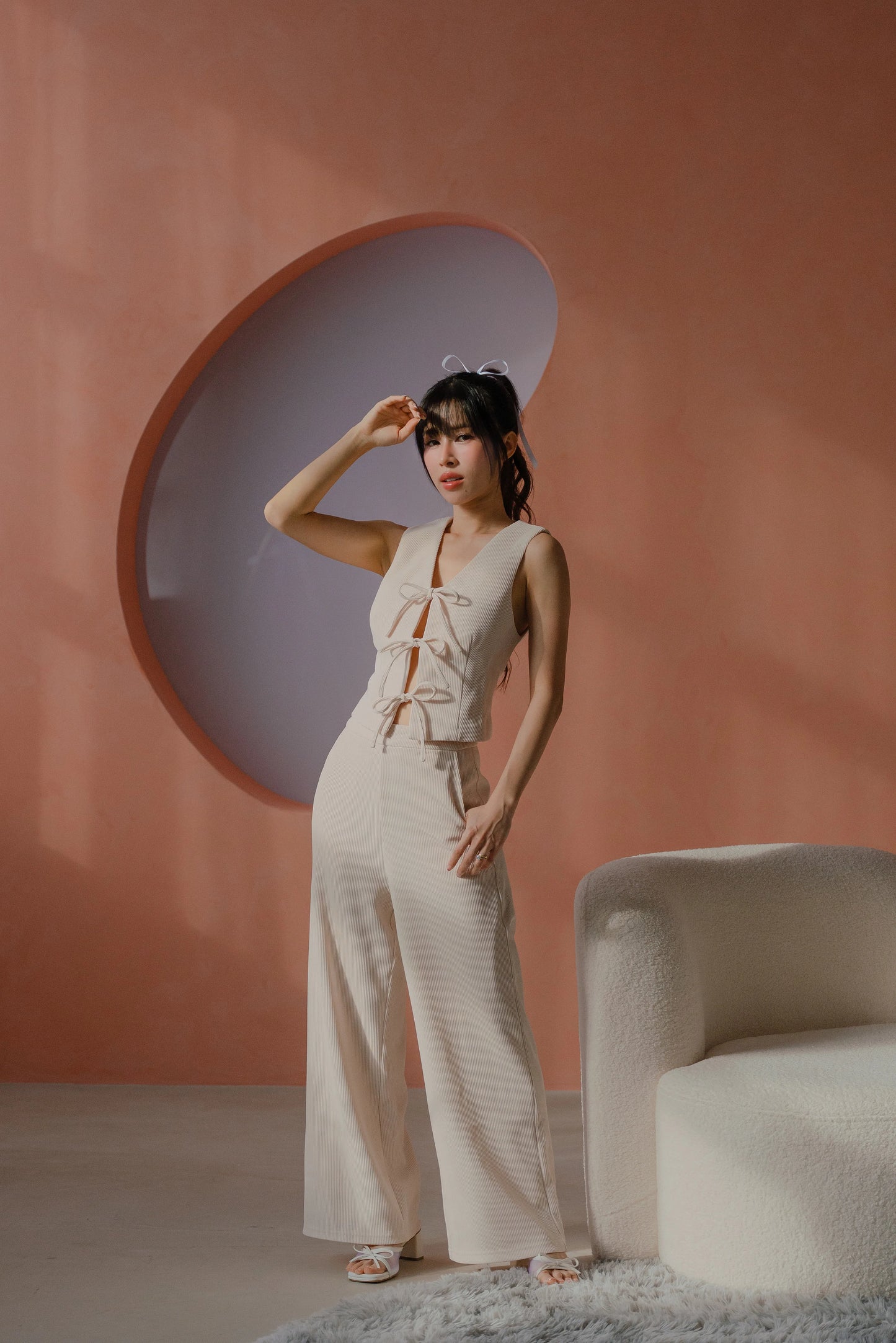 NICOLECHANGMIN x LIKKA Brei Set in Ecru