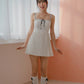 NICOLECHANGMIN x LIKKA Colette Romper Dress in White